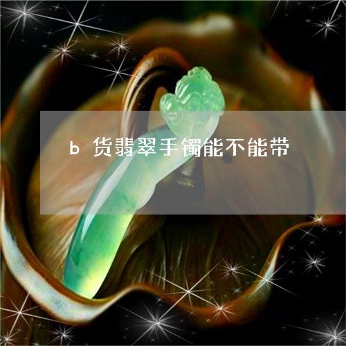 b货翡翠手镯能不能带/2023082585059