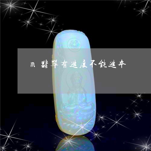 m翡翠有进度不能进本/2023041050602