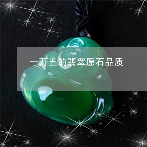 一万五的翡翠原石品质/2023041063613