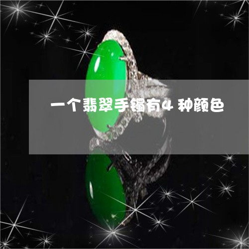 一个翡翠手镯有4种颜色/2023070962737