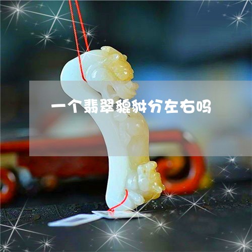 一个翡翠貔貅分左右吗/2023041044027