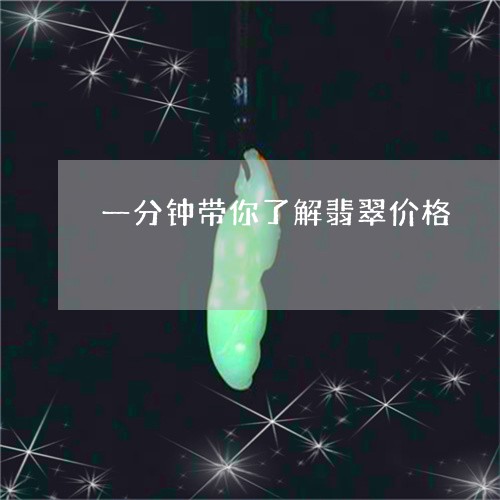 一分钟带你了解翡翠价格/2023070951727