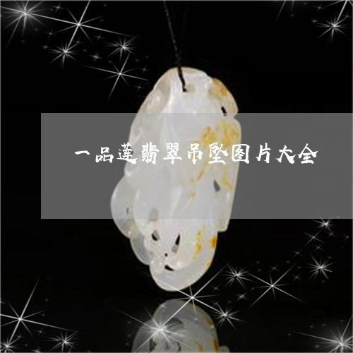 一品莲翡翠吊坠图片大全/2023111716480