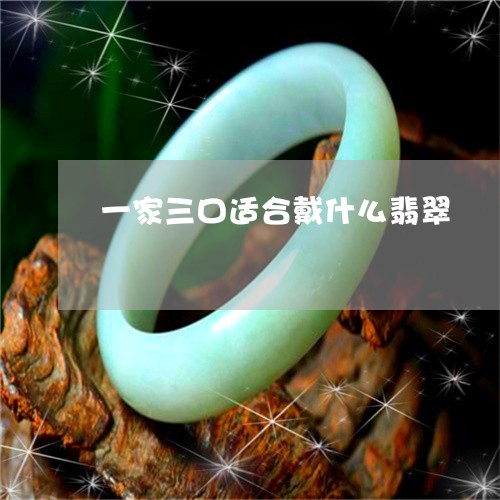 一家三口适合戴什么翡翠/2023070950482