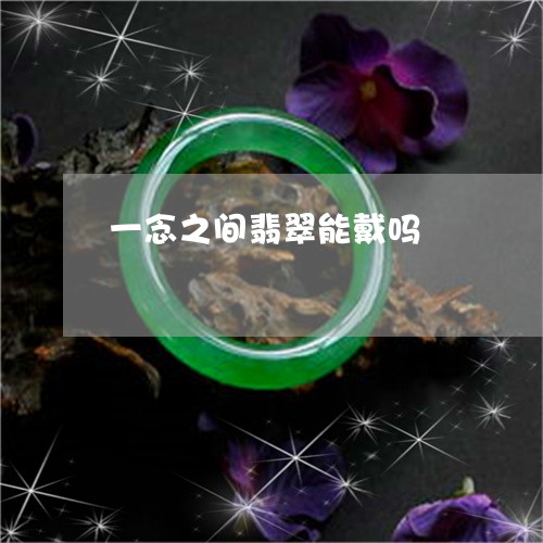 一念之间翡翠能戴吗/2023040192705