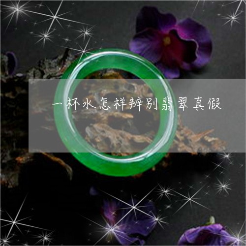 一杯水怎样辨别翡翠真假/2023070944926