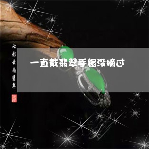 一直戴翡翠手镯没摘过/2023082559462