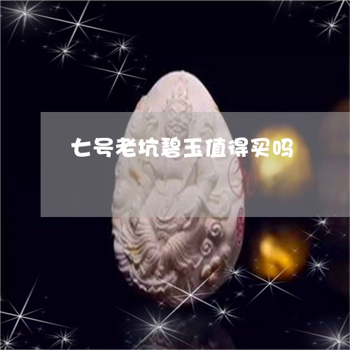 七号老坑碧玉值得买吗/2023051089271