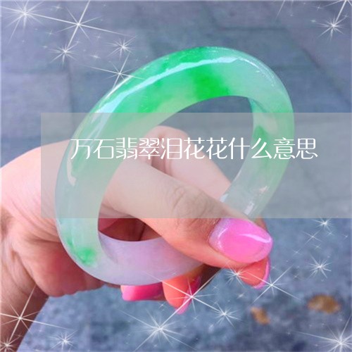 万石翡翠泪花花什么意思/2023070850693