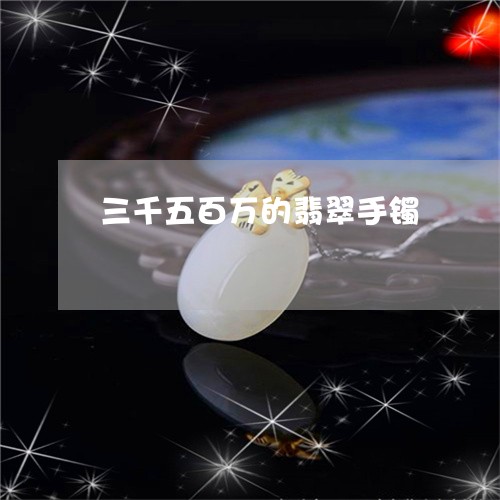 三千五百万的翡翠手镯/2023082692716