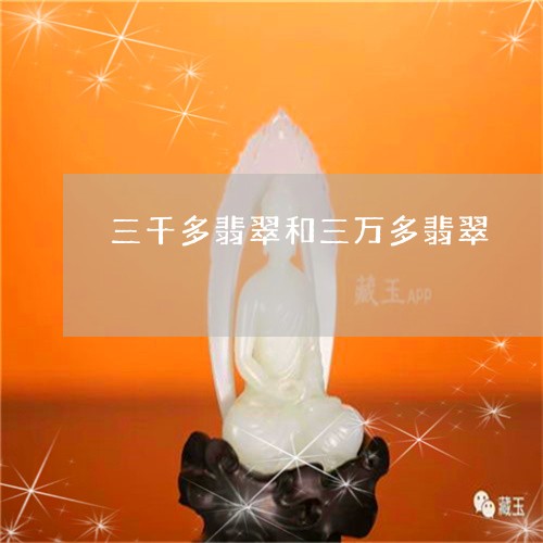 三千多翡翠和三万多翡翠/2023070876140