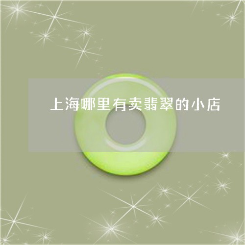 上海哪里有卖翡翠的小店/2023070813828