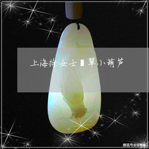 上海徐女士翡翠小葫芦/2023041126160