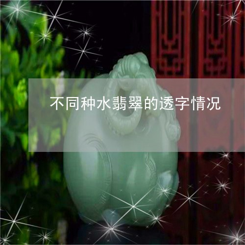 不同种水翡翠的透字情况/2023070852714