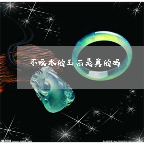 不吸水的玉石是真的吗/2023041106146