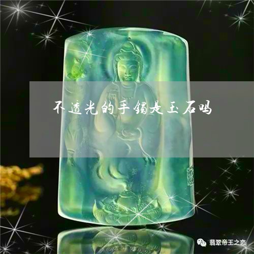 不透光的手镯是玉石吗/2023041119293