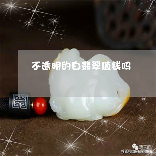 不透明的白翡翠值钱吗/2023041108592