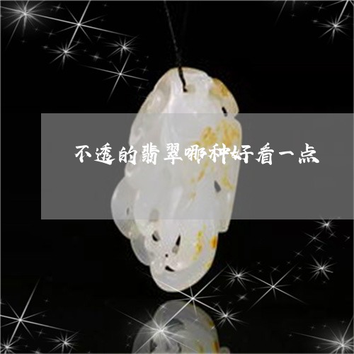 不透的翡翠哪种好看一点/2023070824051