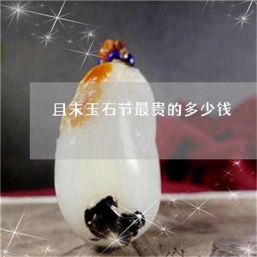 且末玉石节最贵的多少钱/2023070778260