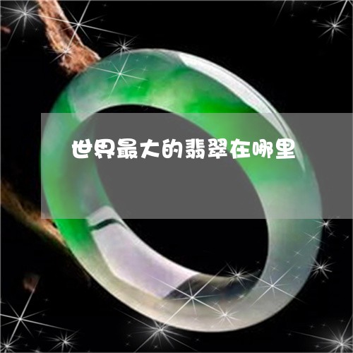 世界最大的翡翠在哪里/2023082677470