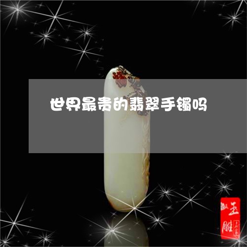 世界最贵的翡翠手镯吗/2023082657373