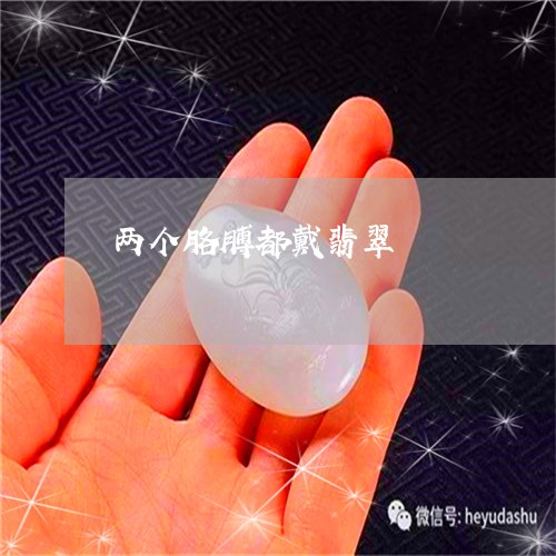 两个胳膊都戴翡翠/2023100792647