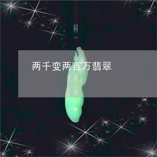 两千变两百万翡翠/2023111639480