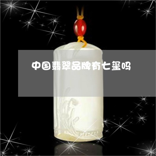 中国翡翠品牌有七玺吗/2023082559794