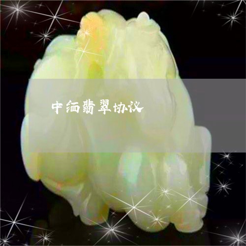 中缅翡翠协议/2023060798372