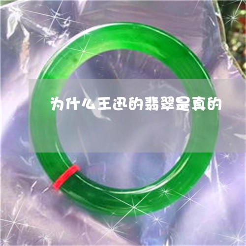 为什么王迅的翡翠是真的/2023070798171