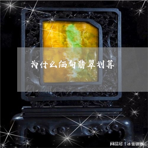 为什么缅甸翡翠划算/2023033196050