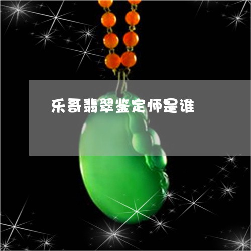 乐哥翡翠鉴定师是谁/2023093003838