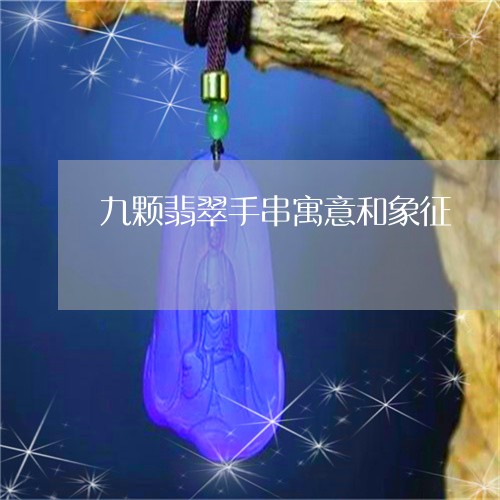 九颗翡翠手串寓意和象征/2023070810615