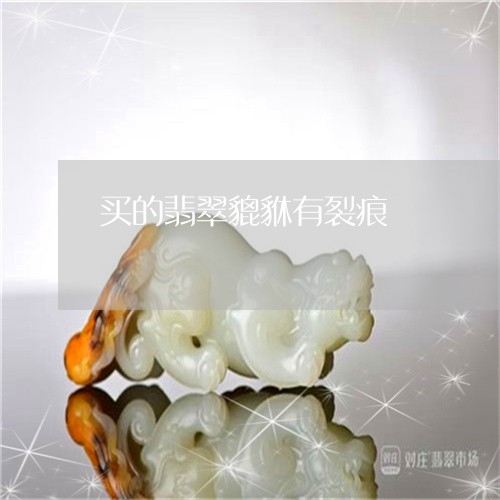 买的翡翠貔貅有裂痕/2023033194846