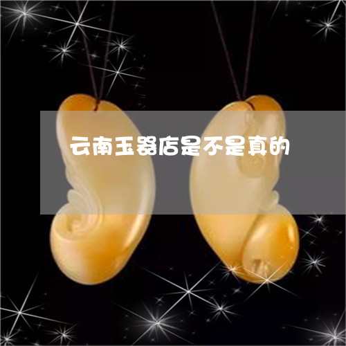 云南玉器店是不是真的/2023082584946