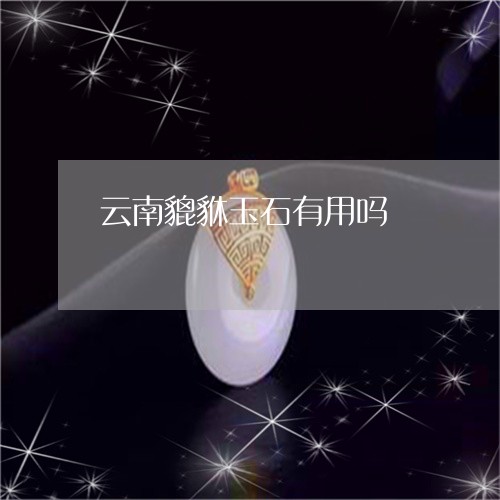 云南貔貅玉石有用吗/2023033000503