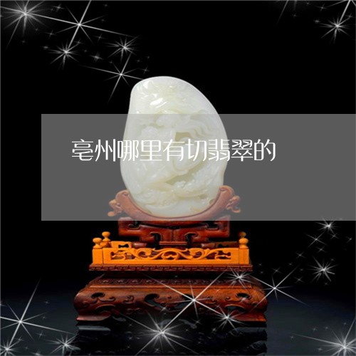 亳州哪里有切翡翠的/2023033049380