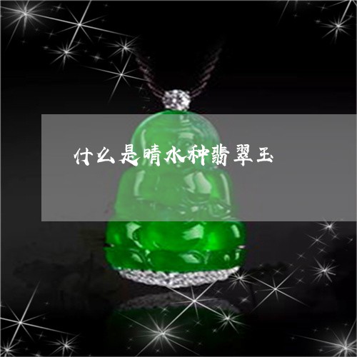 什么是晴水种翡翠玉/2023033192517