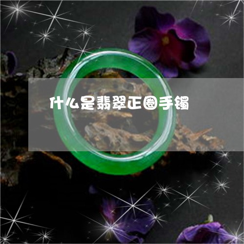 什么是翡翠正圈手镯/2023033112926