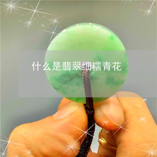 什么是翡翠细糯青花/2023033105847