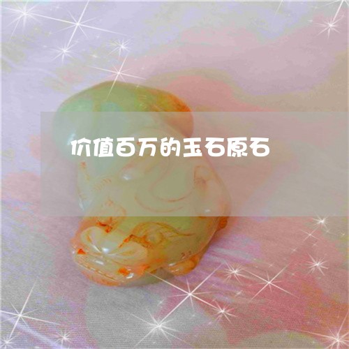 价值百万的玉石原石/2023033113907