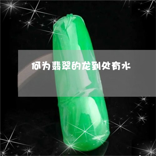 何为翡翠的龙到处有水/2023040994817