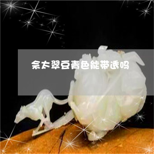 佘太翠豆青色能带透吗/2023040975026