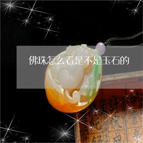 佛珠怎么看是不是玉石的/2023071312706