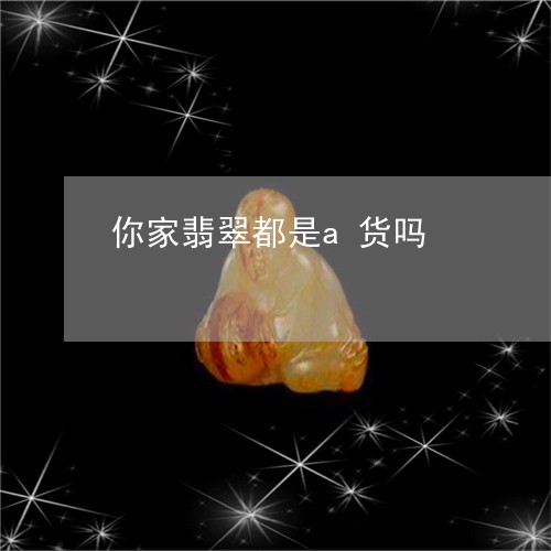 你家翡翠都是a货吗/2023033041683