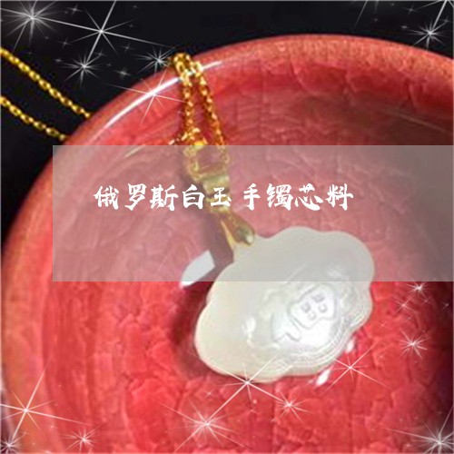 俄罗斯白玉手镯芯料/2023033029513