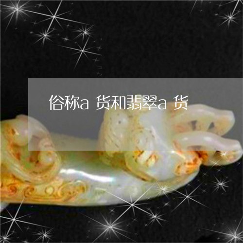 俗称a货和翡翠a货/2023033060503