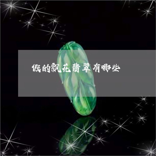 假的飘花翡翠有哪些/2023121902637