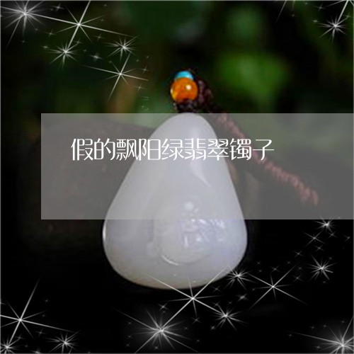 假的飘阳绿翡翠镯子/2023033040382