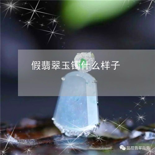 假翡翠玉镯什么样子/2023033051595